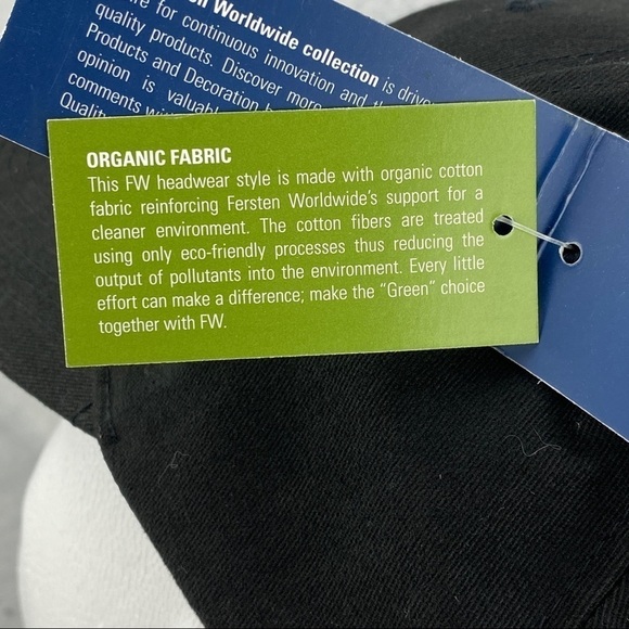 Redken 5th Avenue NYC Black Strap Back Ball Cap by Fersten Organic Cotton OSFA - Picture 8 of 13